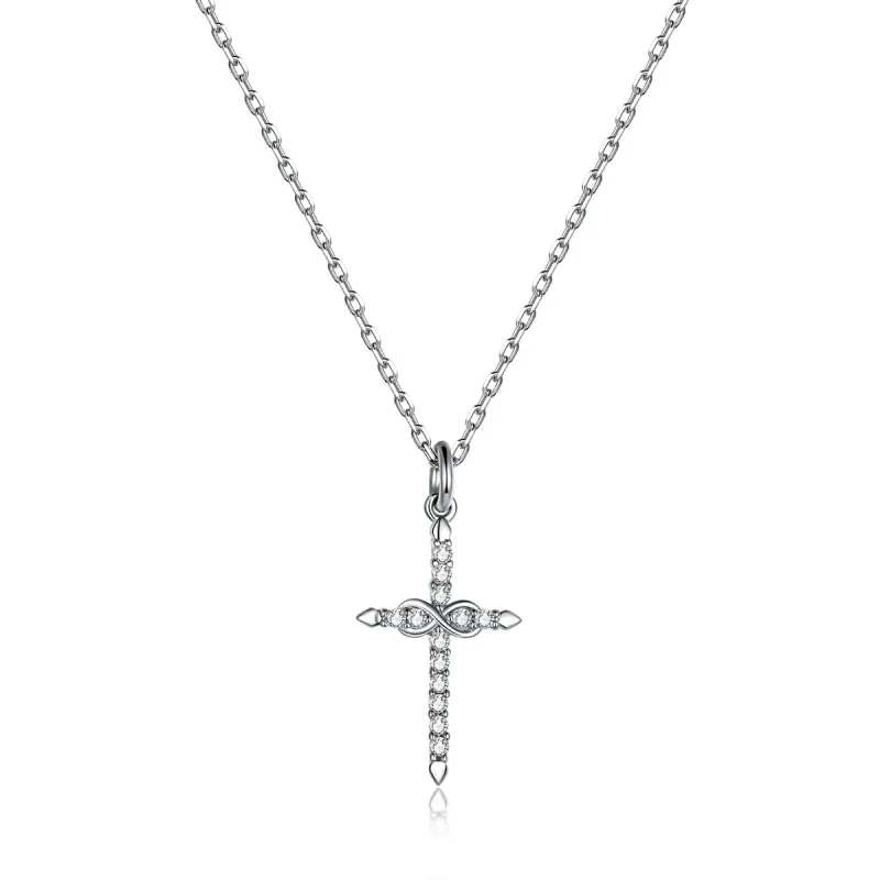 (image for) PANDORA Style Cross of Love Necklace - BSN184 - Product Image