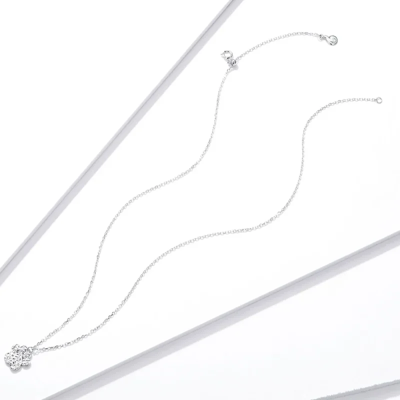 (image for) PANDORA Style Cute Dog Paw Necklace - BSN204 - View 4