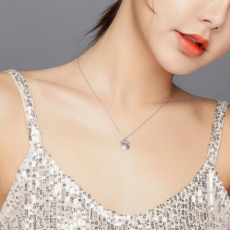 (image for) PANDORA Style Cute Dog Paw Necklace - BSN204 - View 8