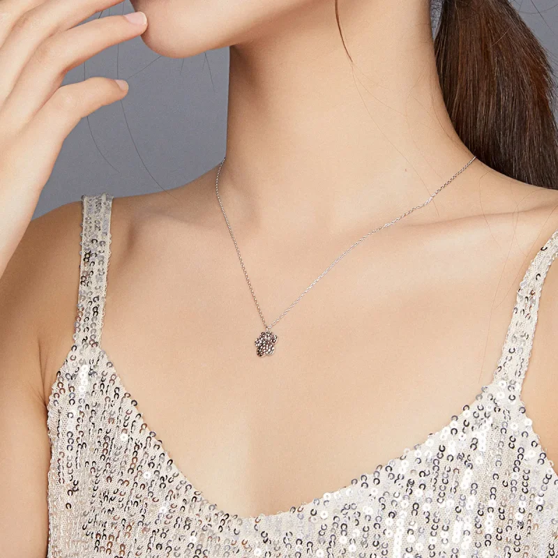(image for) PANDORA Style Cute Dog Paw Necklace - BSN204 - View 9