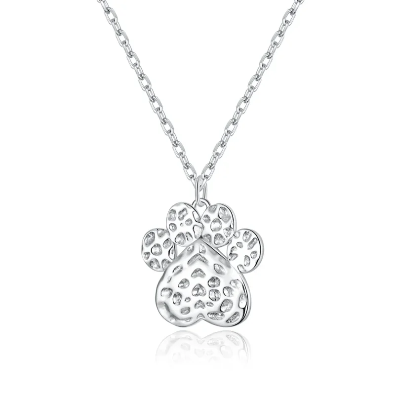 (image for) PANDORA Style Cute Dog Paw Necklace - BSN204 - Product Image