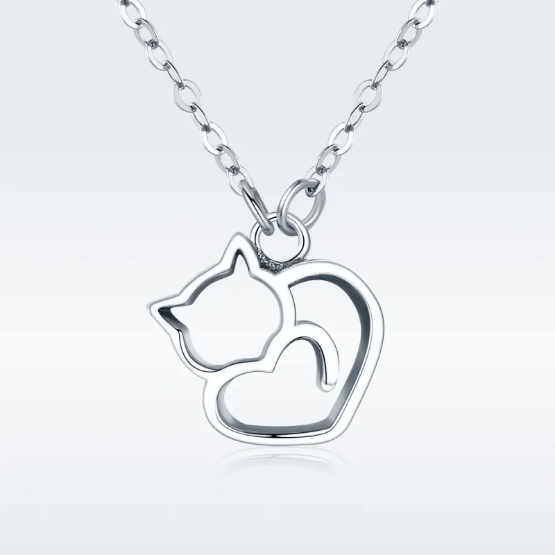 (image for) PANDORA Style Dumb Cat Necklace - SCN188 - View 2