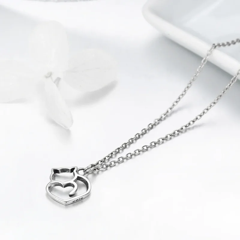 (image for) PANDORA Style Dumb Cat Necklace - SCN188 - View 6