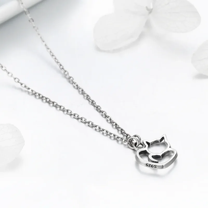 (image for) PANDORA Style Dumb Cat Necklace - SCN188 - View 7