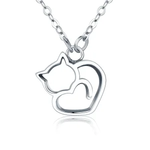 (image for) PANDORA Style Dumb Cat Necklace - SCN188