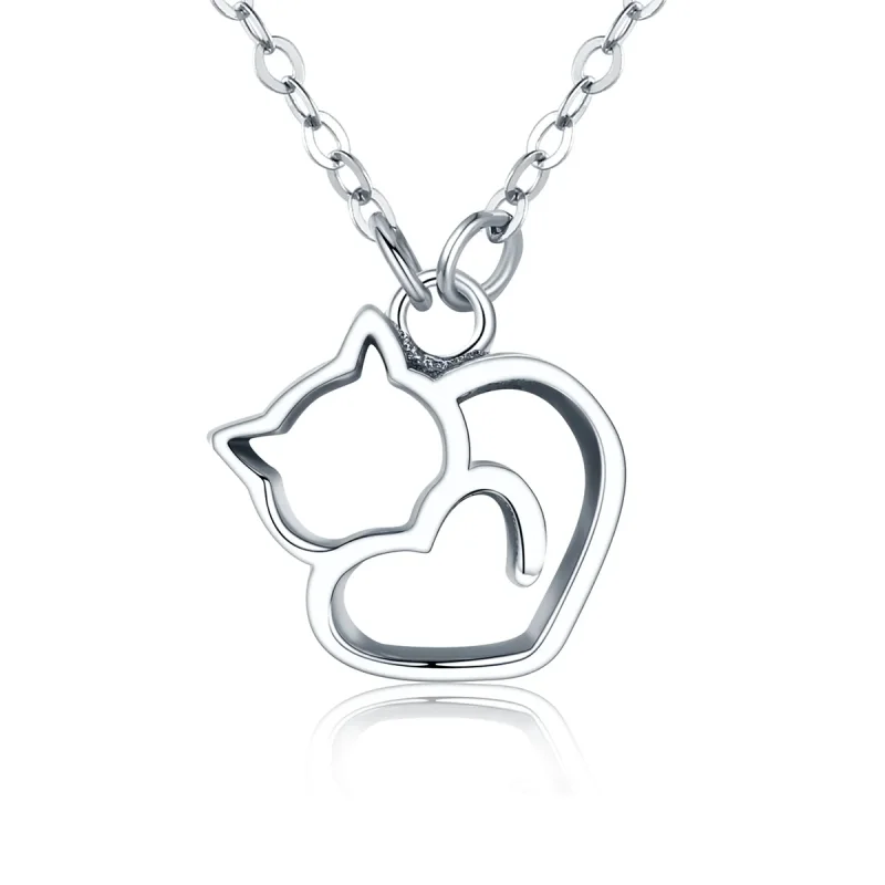 (image for) PANDORA Style Dumb Cat Necklace - SCN188 - Product Image