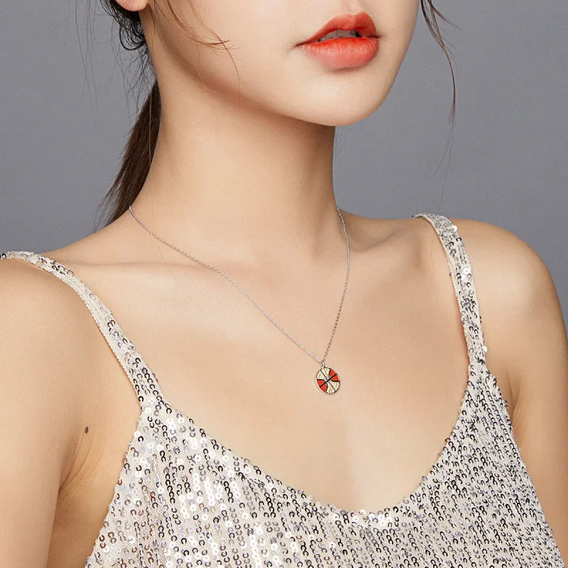 (image for) PANDORA Style Dynamic Basketball Necklace - BSN203 - View 7