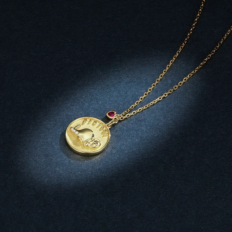 (image for) PANDORA Style Elephant Relief Necklace - BSN173 - View 5