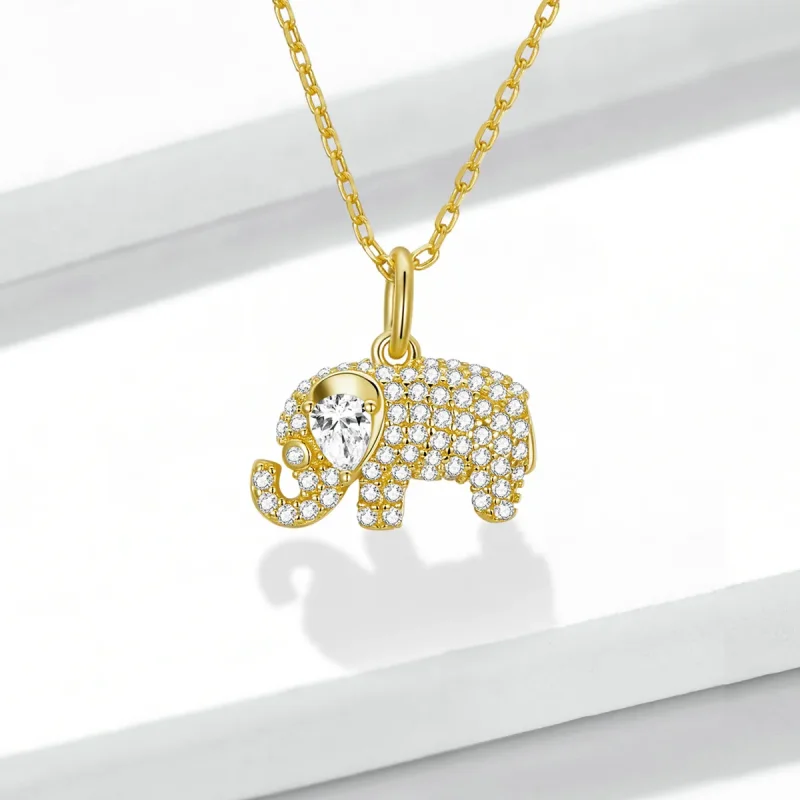 (image for) PANDORA Style Exquisite Elephant Necklace - BSN239-B - View 2