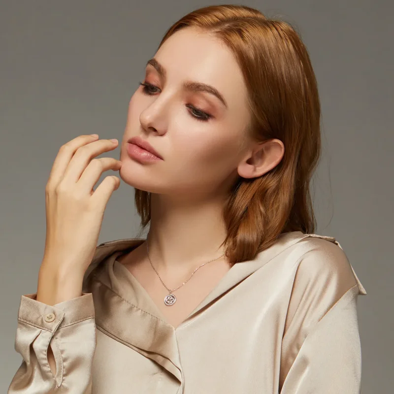 (image for) PANDORA Style Four Leaf Clover Necklace - BSN142 - View 8