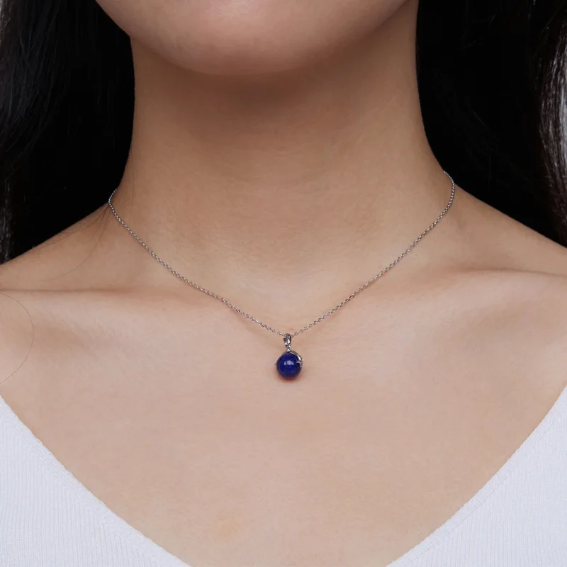 (image for) PANDORA Style Lapis Lazuli Meteor Necklace - SCN480 - View 7