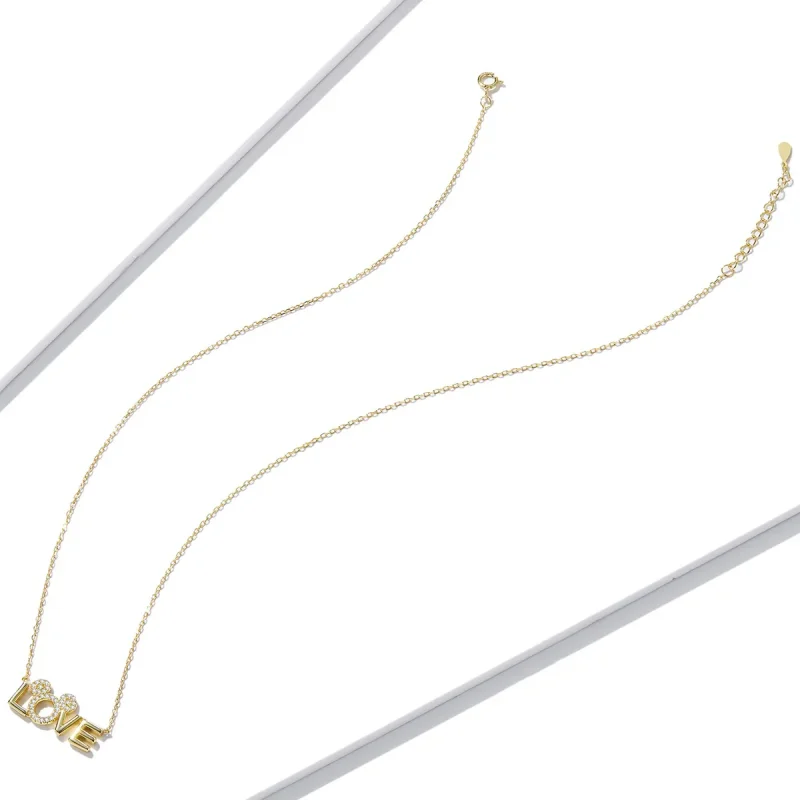 (image for) PANDORA Style Love Brand Necklace - BSN238 - View 4