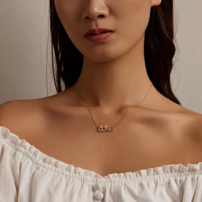 (image for) PANDORA Style Love Brand Necklace - BSN238 - View 8