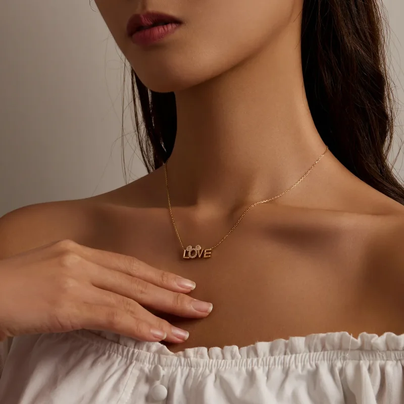 (image for) PANDORA Style Love Brand Necklace - BSN238 - View 9