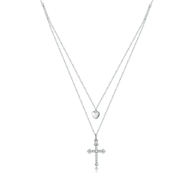 (image for) PANDORA Style Love Cross Necklace - BSN197 - Product Image