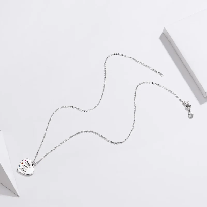 (image for) PANDORA Style Love Language Necklace - BSN058 - View 4