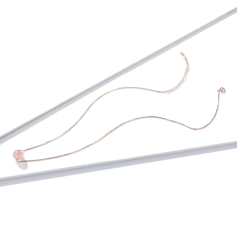 (image for) PANDORA Style Natural Strawberry Crystal Necklace - BSN096 - View 4