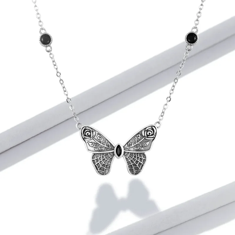 (image for) PANDORA Style Retro Butterfly Necklace - BSN235 - View 6