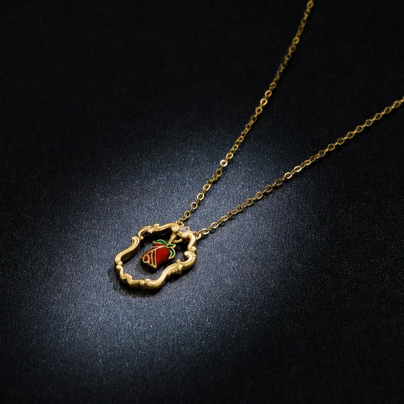 (image for) PANDORA Style Retro Rose Necklace - BSN157 - View 6