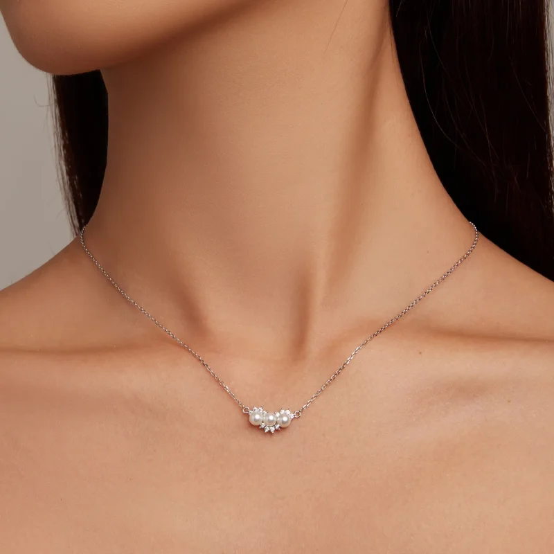 (image for) PANDORA Style Shell Beads Necklace - BSN269 - View 6