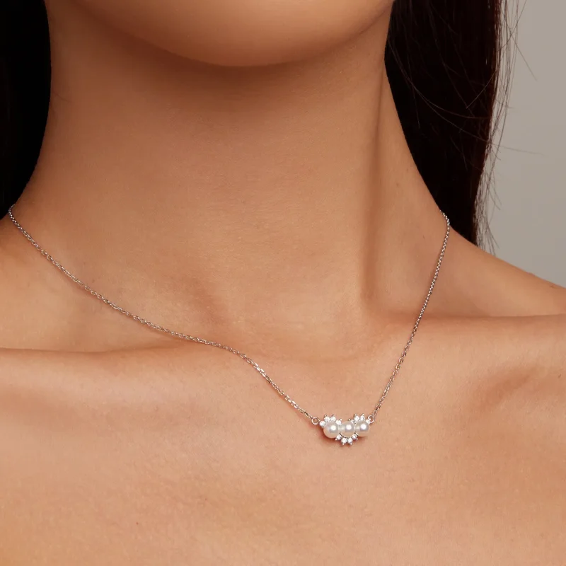 (image for) PANDORA Style Shell Beads Necklace - BSN269 - View 7