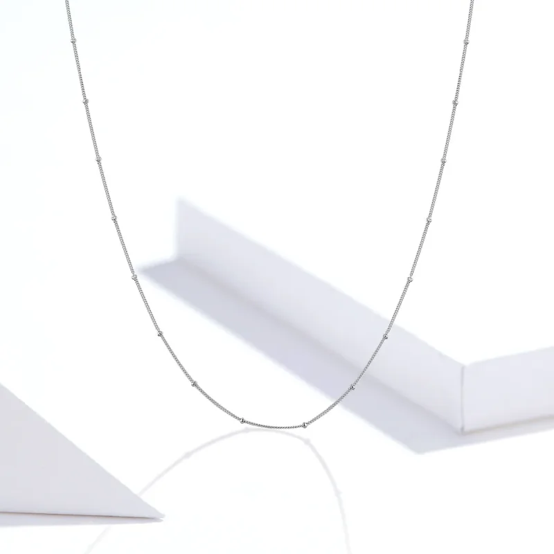 (image for) PANDORA Style Small Balls Basic Chain Necklace - SCN391 - View 8