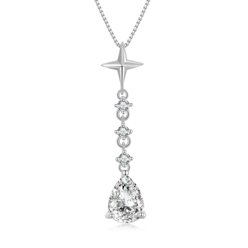 (image for) PANDORA Style Starburst Water Drop Necklace - BSN259 - Product Image