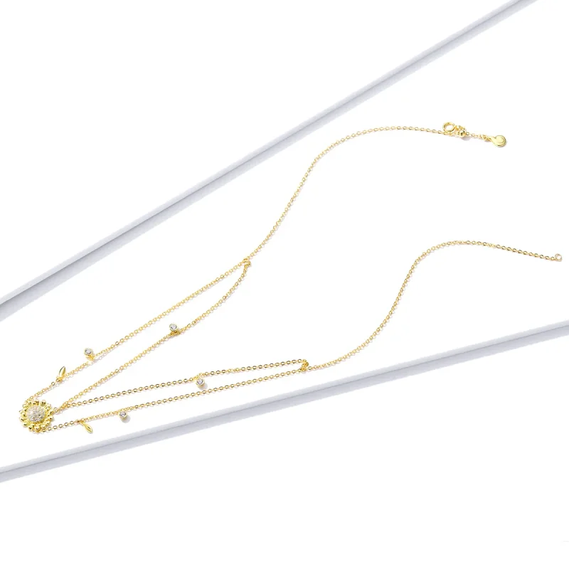 (image for) PANDORA Style Sunflower Necklace - BSN146 - View 2