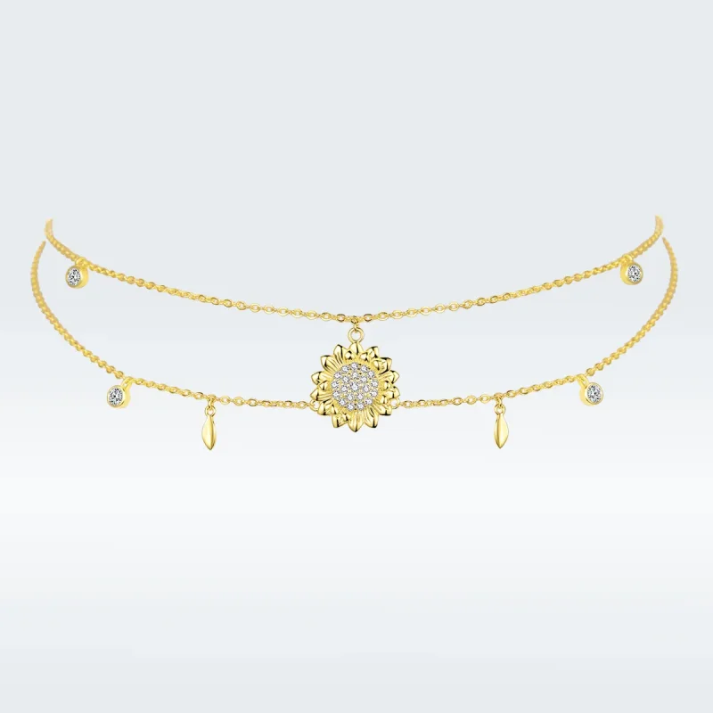 (image for) PANDORA Style Sunflower Necklace - BSN146 - Product Image