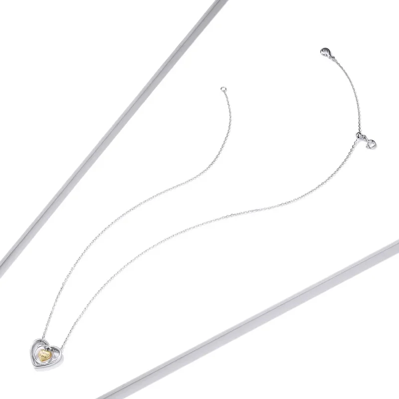 (image for) PANDORA Style Surrounded By Heart Necklace - BSN207 - View 4