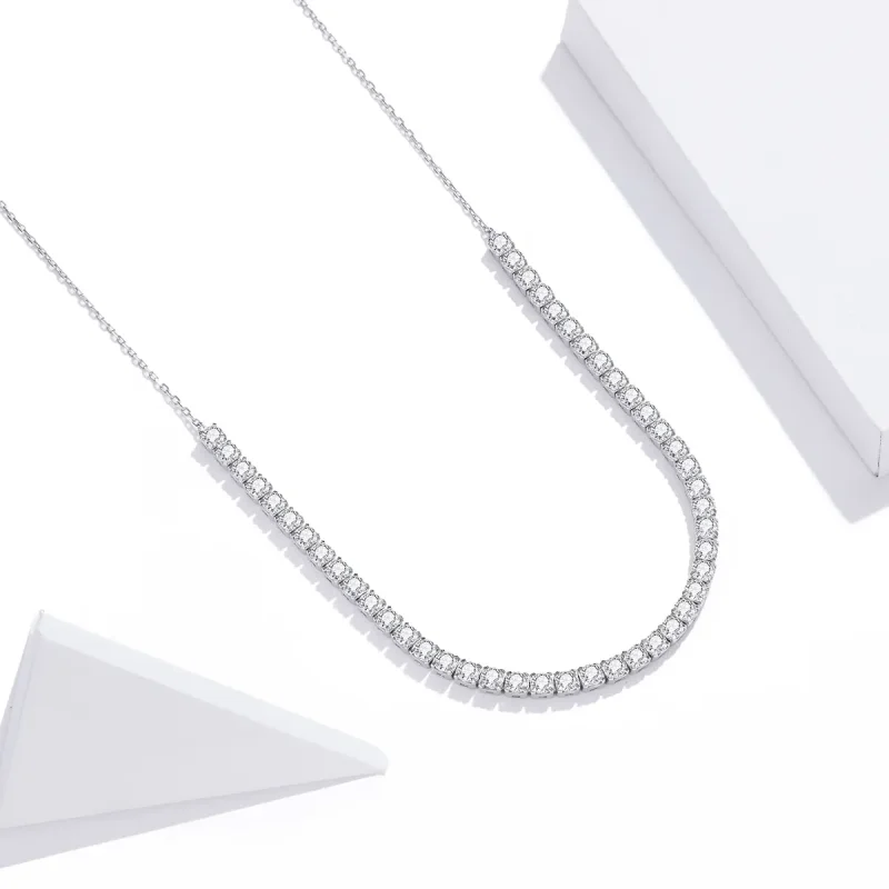 (image for) Pandora Style Silver Chain Necklace, Shining Chain - SCN437 - View 2