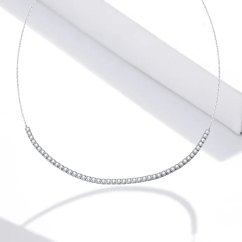 (image for) Pandora Style Silver Chain Necklace, Shining Chain - SCN437 - View 5