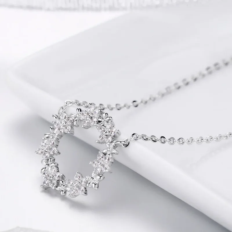 (image for) Pandora Style Silver Necklace, Full of Stars, Enamel - BSN028 - View 4