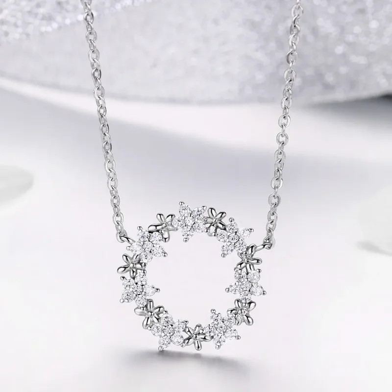 (image for) Pandora Style Silver Necklace, Full of Stars, Enamel - BSN028 - View 5