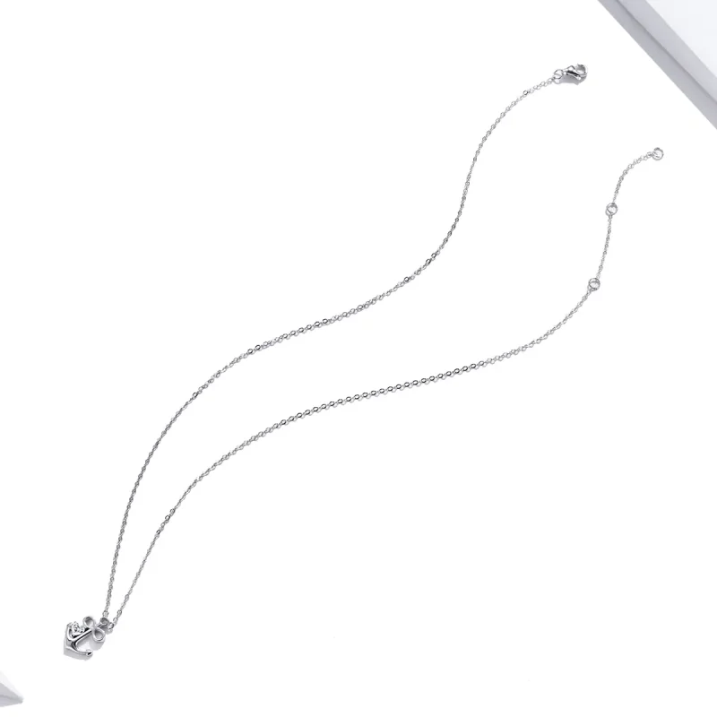 (image for) Pandora Style Silver Necklace, Loyal Love, Enamel - SCN458 - View 4