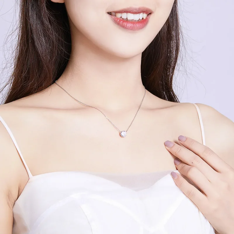 (image for) Pandora Style Silver Necklace, Shining Life, Enamel - BSN085 - View 6