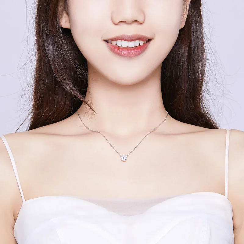 (image for) Pandora Style Silver Necklace, Shining Life, Enamel - BSN085 - View 7