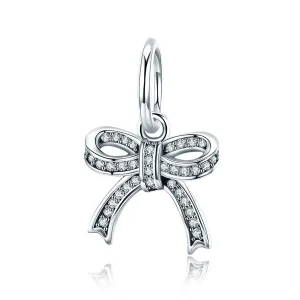 (image for) Pandora Style Silver Pendant, Bow - SCC775