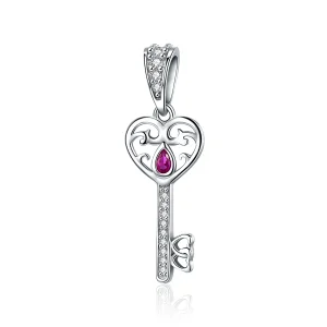 (image for) Pandora Style Silver Pendant, The Key to Happiness - SCC791