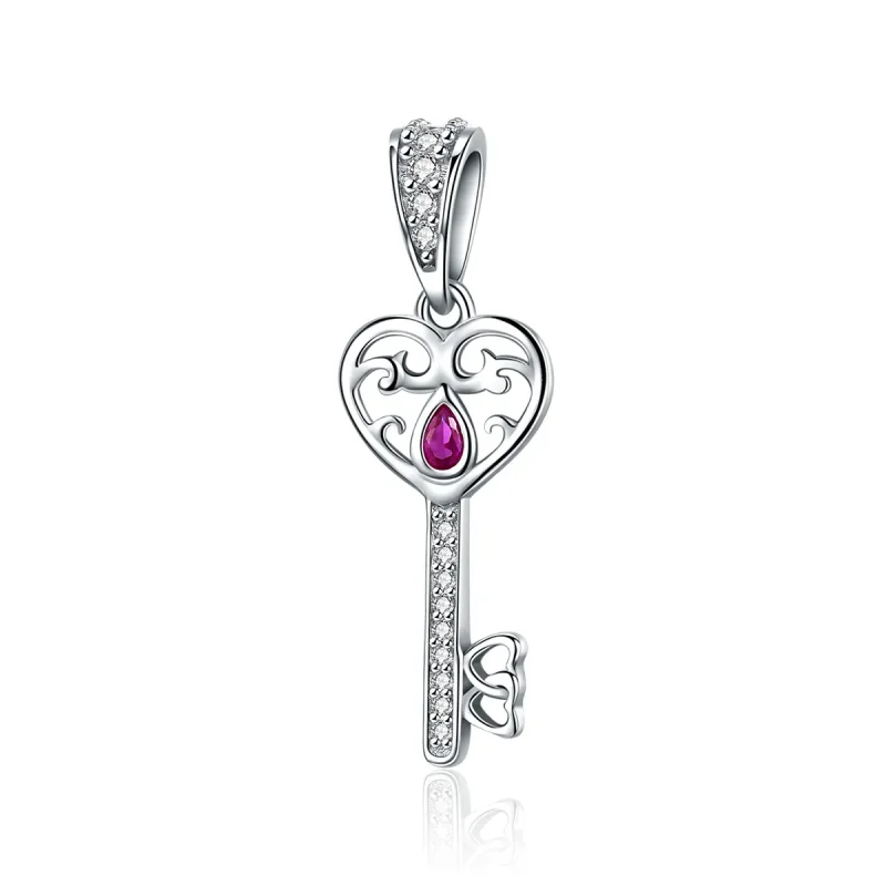 (image for) Pandora Style Silver Pendant, The Key to Happiness - SCC791 - Product Image