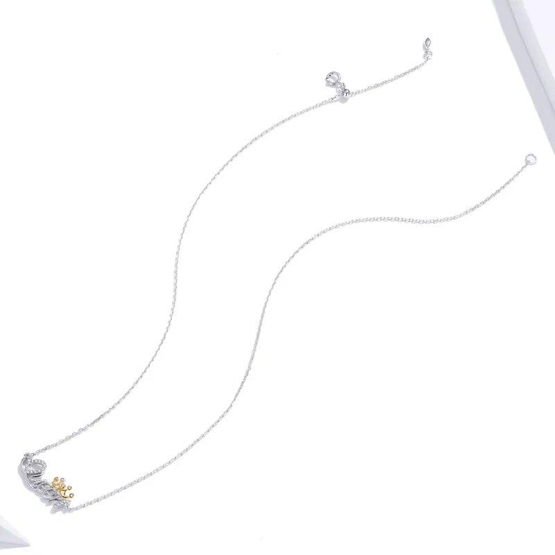 (image for) Pandora Style Two Tone Hoop Earrings, Bicolor Queen - SCN435 - View 4