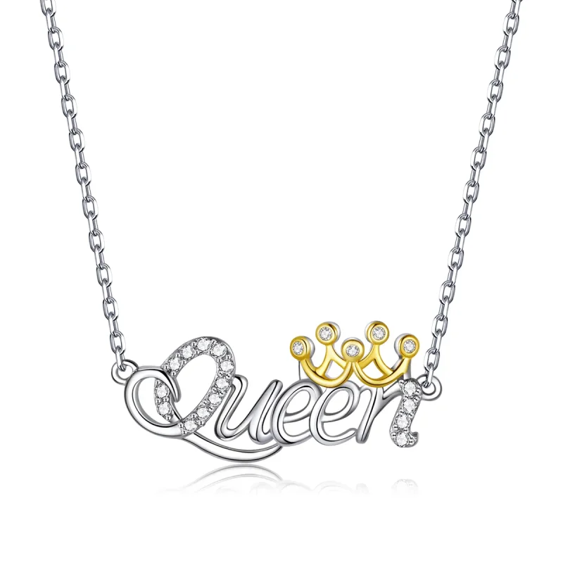 (image for) Pandora Style Two Tone Hoop Earrings, Bicolor Queen - SCN435 - Product Image