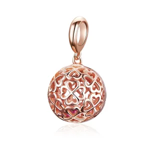 (image for) Rose Gold Motion Clover Pendant - PANDORA Style - SCC1127