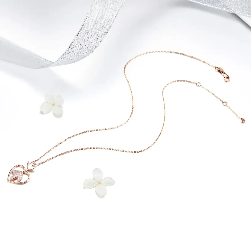 (image for) Silver Autumn Love Necklace - PANDORA Style - SCN313 - View 5