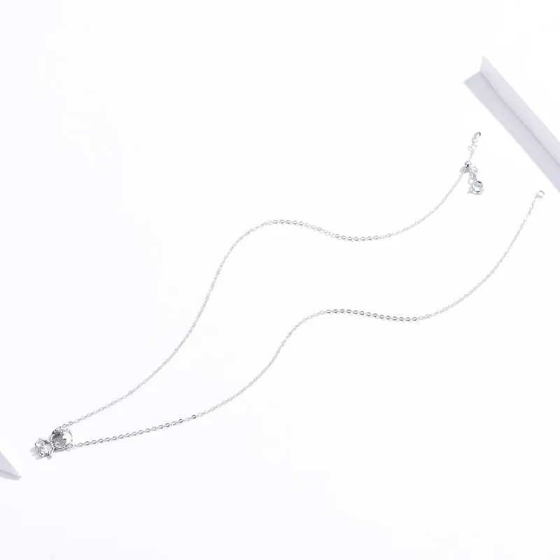 (image for) Silver Baby Necklace - PANDORA Style - SCN368 - View 2