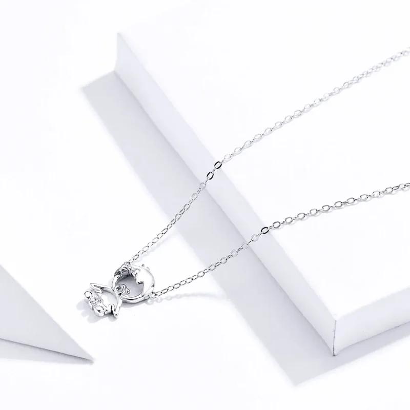 (image for) Silver Baby Necklace - PANDORA Style - SCN368 - View 4