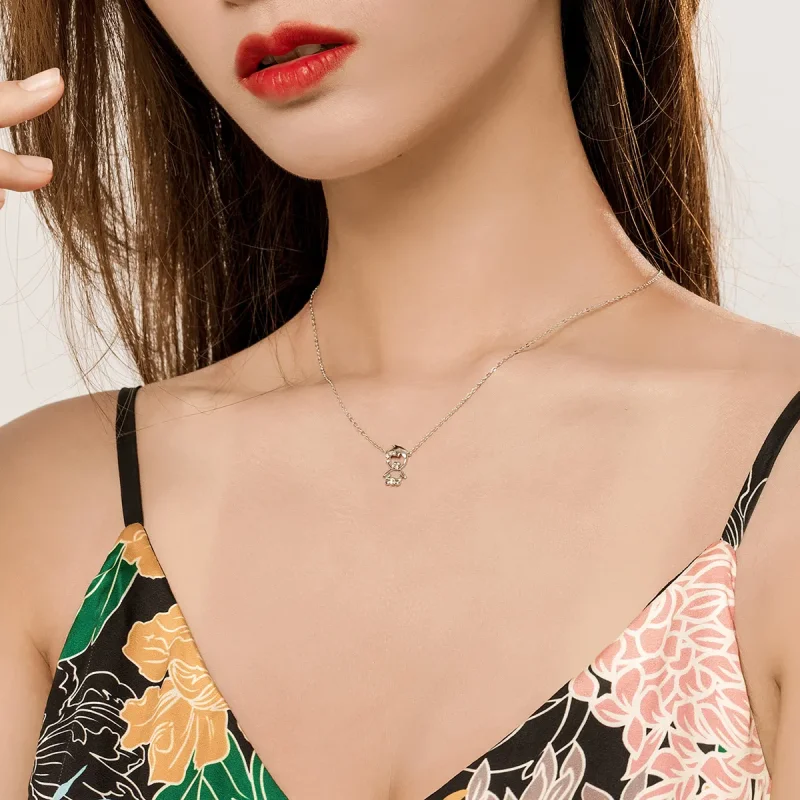 (image for) Silver Baby Necklace - PANDORA Style - SCN368 - View 6