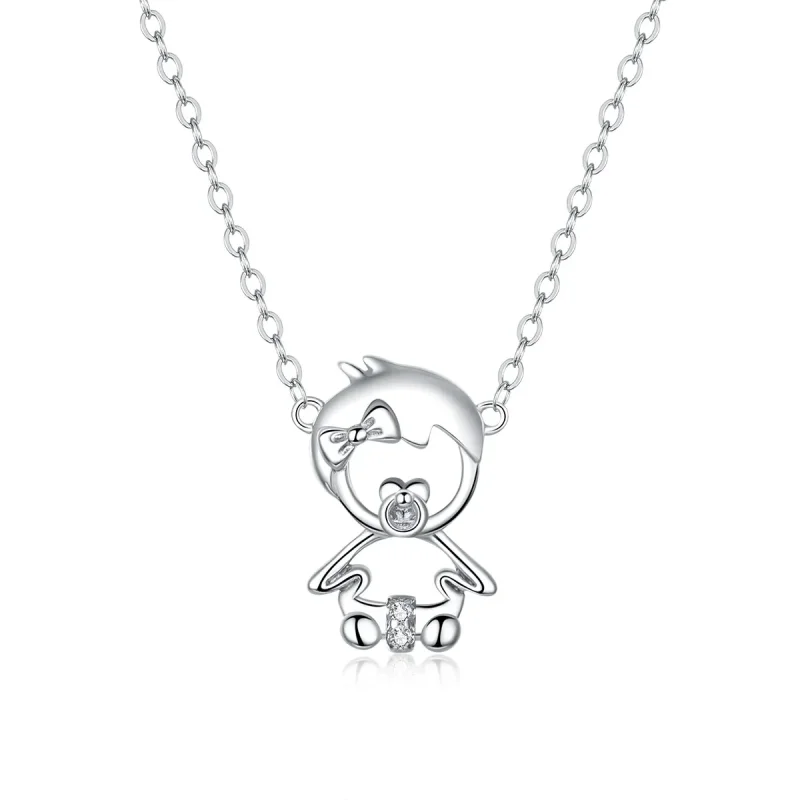 (image for) Silver Baby Necklace - PANDORA Style - SCN368 - Product Image