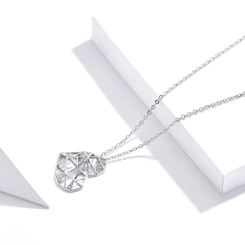 (image for) Silver Beautiful Love Necklace - PANDORA Style - SCN364 - View 4