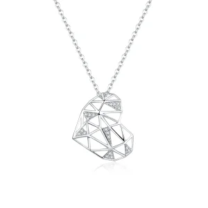 (image for) Silver Beautiful Love Necklace - PANDORA Style - SCN364